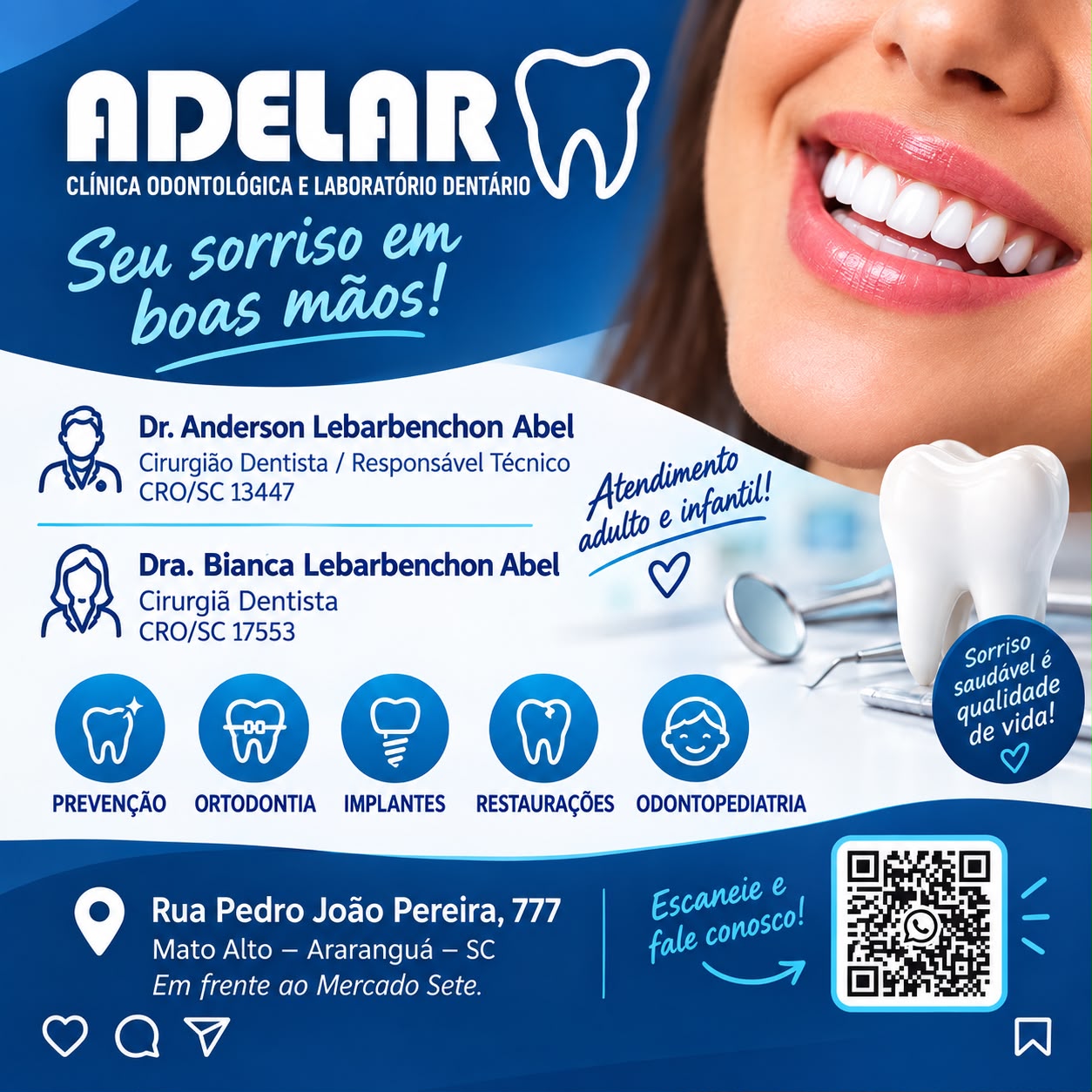 Clínica odontológico Adelar